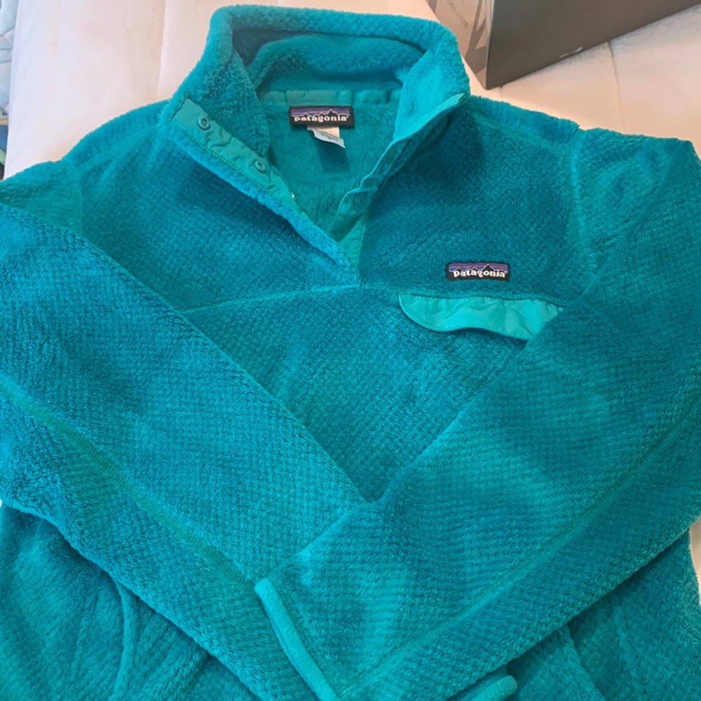 Patagonia pullover with quarter-snap detail